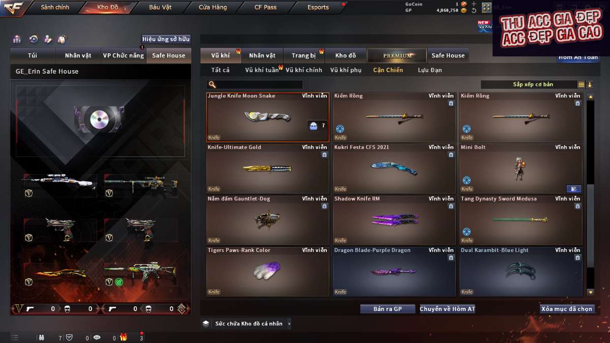 shop acc cf uy tin gia re